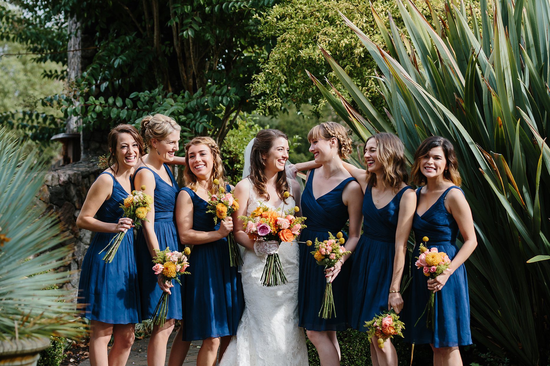 The General's Daughter, Sonoma Wedding, Wedding Party, Bridesmaids