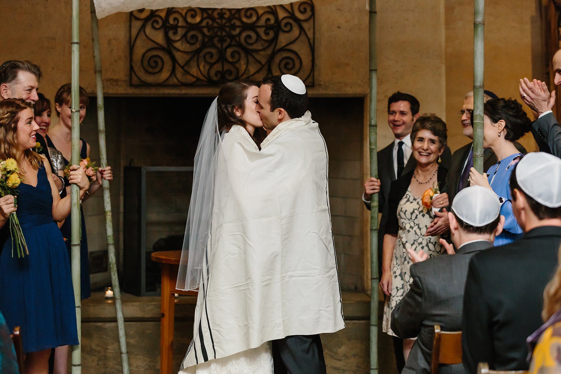 First Kiss, Chuppah, Jewish Wedding, Ramekins Sonoma, Sonoma Wedding