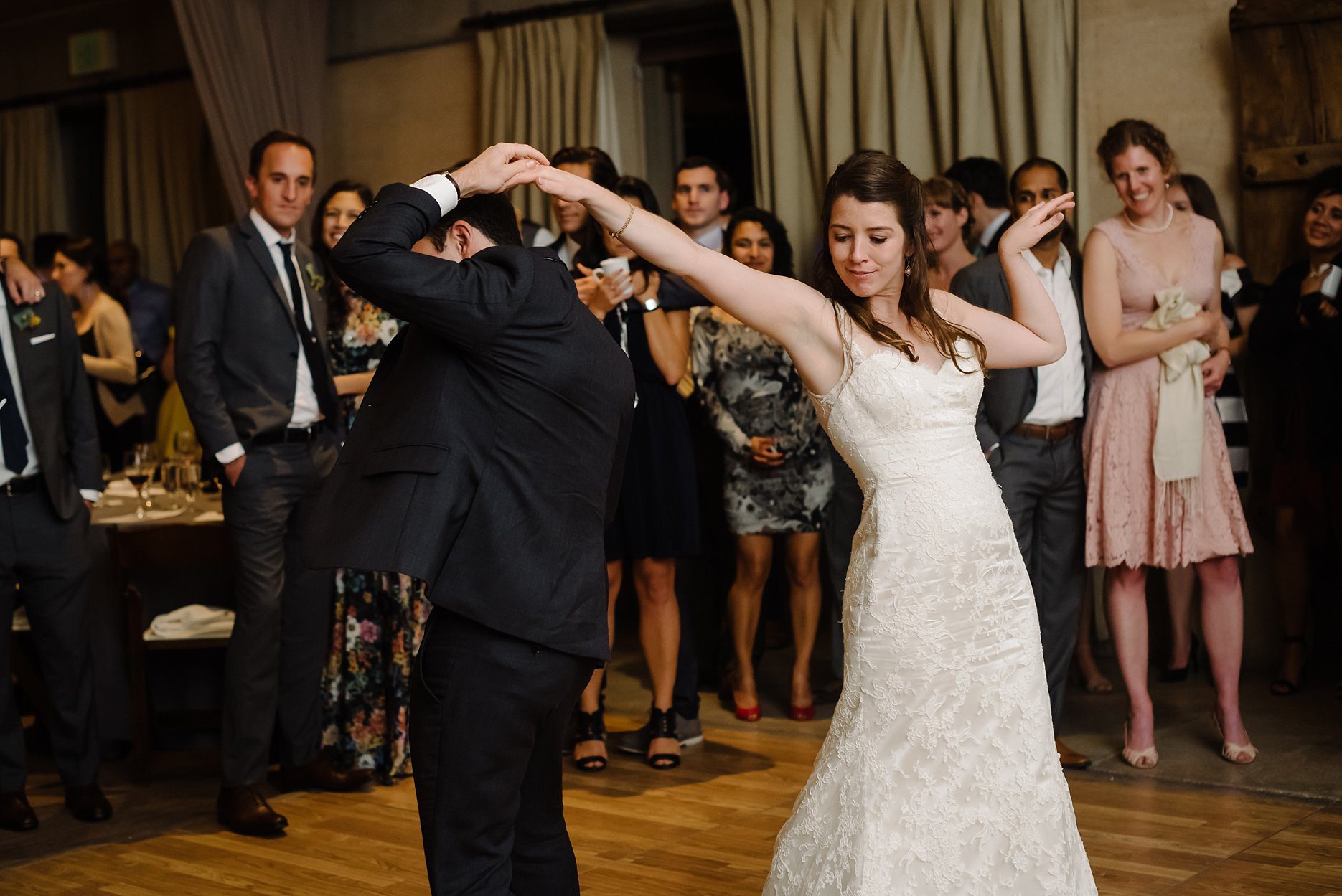 First Dance, Jewish Wedding, Ramekins Sonoma, Bride and Groom, Lauren Miller Events, Sonoma Wedding Photographer