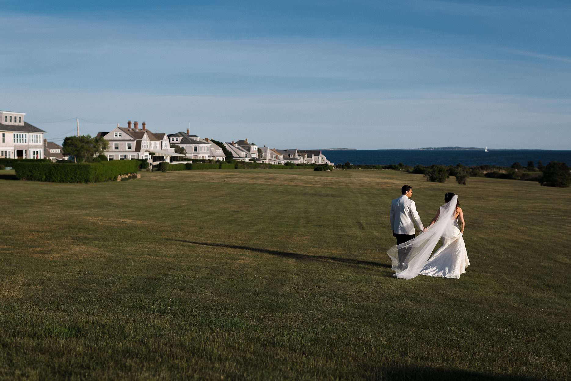 New England Wedding, Coastal Wedding Photography, Bride and Groom, Padanaram, South Dartmouth, Couple Portraits, Exploration, Salters Point